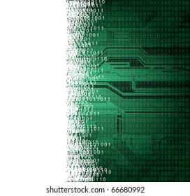 abstract technology theme vector background with empty space for text