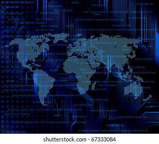 Abstract technology theme vector background. Eps10