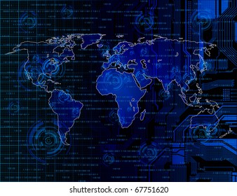 Abstract technology theme vector background. Eps10