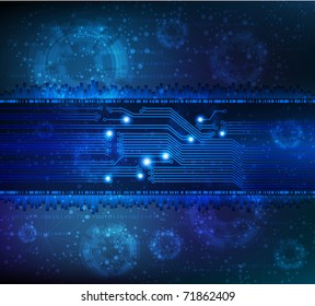 Abstract technology theme vector background. Eps10