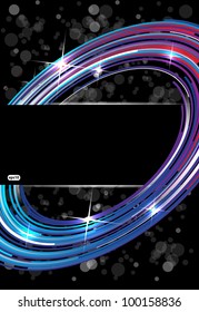 Abstract technology tree on dark vector background