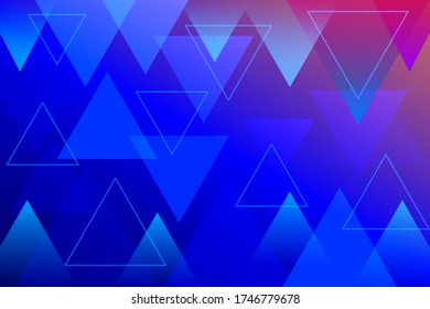 Abstract technology triangle background free vector