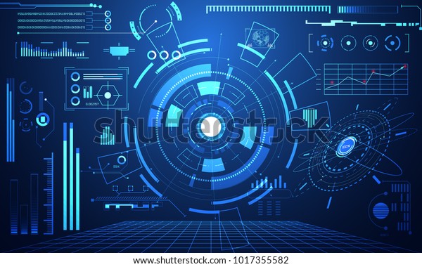 Abstract Technology Ui Futuristic Concept Hud Stock Vector (Royalty ...