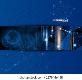 Fundo abstrato do vetor de tecnologia