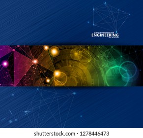 Abstract technology vector background
