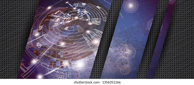 Abstract technology vector background