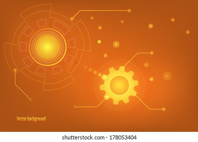 Abstract technology vector background