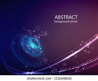 Abstract technology vector background.For business, science, technology design.