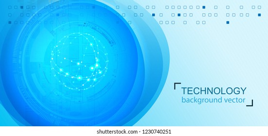 Abstract technology vector background.For business, science, technology design.