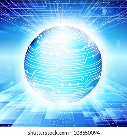 Abstract technology vector background. Eps 10.