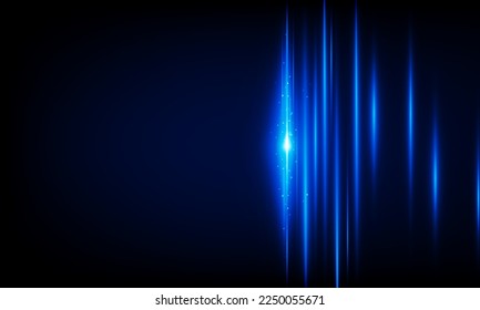 Abstract technology vector background with Hi speed lights dark backdrop with Arrow Light out triangle background Hitech communication
