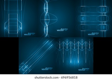 Abstract technology, vector futuristic illustration eps10, creative dynamic element