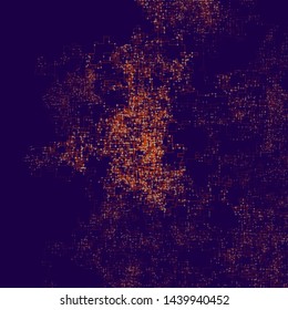Abstract technology vector illustration with big data spreading.