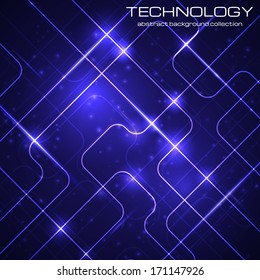 Abstract technology violet background. Vector illustration for your artwork.