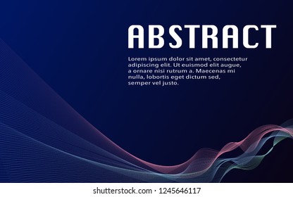 Abstract technology wave curve high-tech wallpaper