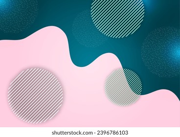 Abstract technology wave design, circle, dots overlay. template for design. Vector illustration