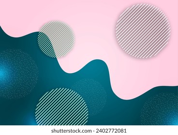 Abstract technology wave design, circle, dots overlay. template for design. Vector illustration
