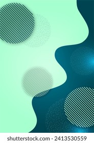 Abstract technology wave design, circle, dots overlay. template for design. Vector illustration