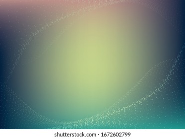 Abstract Technology with wave dots   background and Wallpaper backdrop, Vector eps.