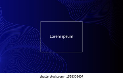 Abstract technology waves in gradient background