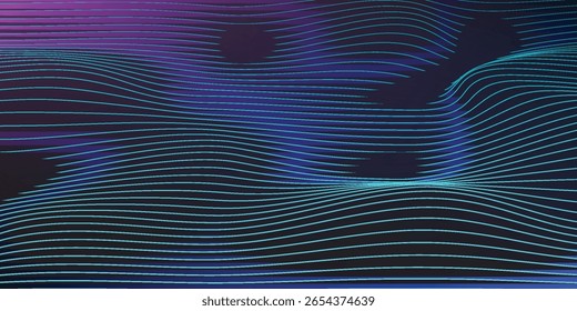 Abstract technology waving particles mesh background design. Abstract wave moving dots flow particles, hi-tech and big data digital background for brochures, flyers, business card, banner.Vector EPS10