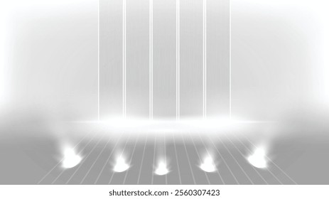 Abstract technology white gray background Hi-tech communication concept, technology, digital business, innovation, science fiction scene vector illustration with copy-space.