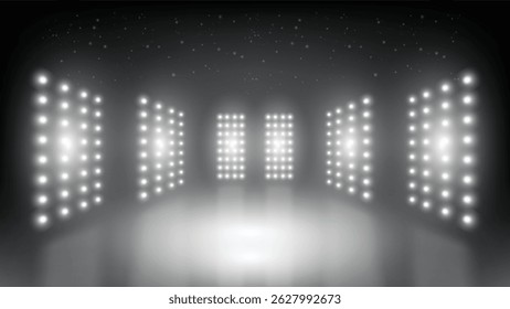 Abstract technology white gray background Hi-tech communication concept, technology, digital business, innovation, science fiction scene vector illustration with copy-space.