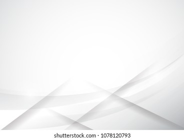 Abstract technology white and gray color modern background design, White geometric texture. Vector Illustration