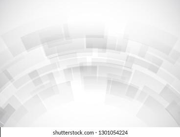 Abstract technology white and gray color modern background design, White geometric texture. Vector Illustration