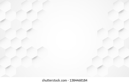 Abstract technology white and gray color modern background design, White geometric texture. Vector Illustration