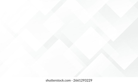 Abstrakte Technologie weißer und grauer moderner Hintergrund. Weiße geometrische Textur