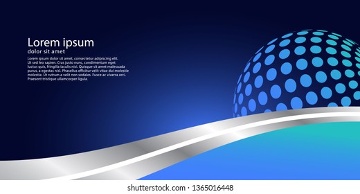 abstract technology world background vector