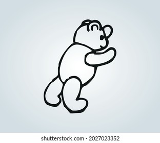 abstract teddy bear for illustration