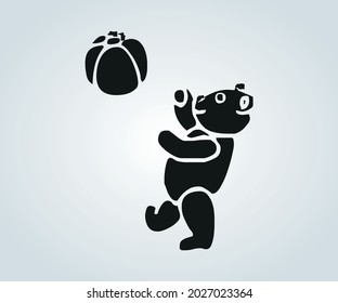 oso de peluche abstracto para ilustración