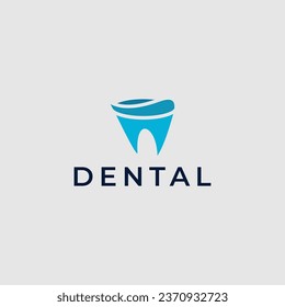 Abstract teeth logo design template