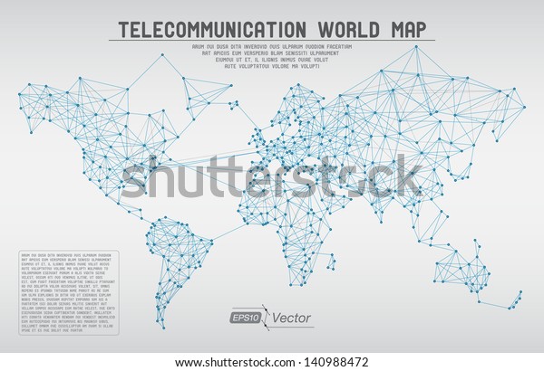 円 線 グラデーションと抽象的な通信世界地図 詳細なeps10ベクター画像デザイン のベクター画像素材 ロイヤリティフリー