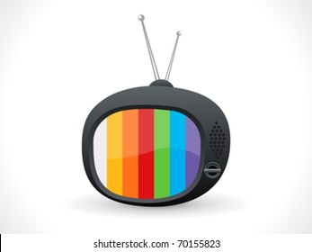 abstract television icon vector illustration