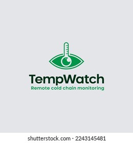 Resumen Icono de símbolo del logotipo Temp Watch