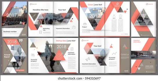 Abstract template for a4 brochure cover design, info banner frame, ad flyer or title sheet model set. Techno vector front page art or text font with urban city street texture. Red lines figure icon