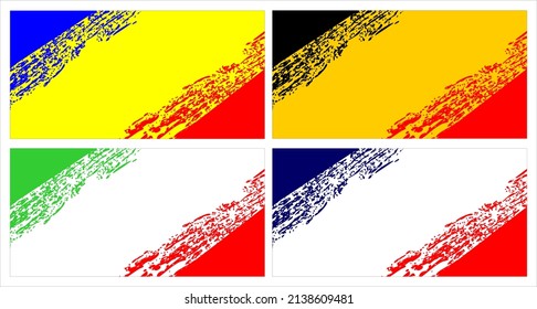 ABSTRACT TEMPLATE BACKGOUND FLAG GRUNGE FOR YOUR DESIGN 