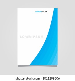 abstract template background blue and white color set, suitable for flyers, letterhead, brochure and magazine.modern design. vector illustration
