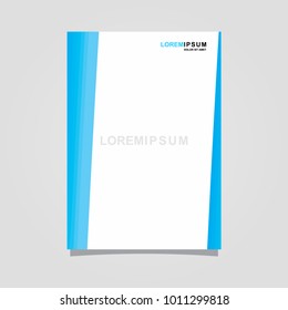 abstract template background blue and white color set, suitable for flyers, letterhead, brochure and magazine.modern design. vector illustration