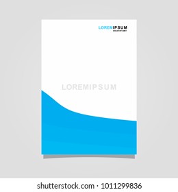 abstract template background blue and white color set, suitable for flyers, letterhead, brochure and magazine.modern design. vector illustration