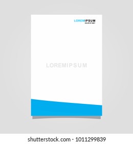 abstract template background blue and white color set, suitable for flyers, letterhead, brochure and magazine.modern design. vector illustration