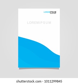 abstract template background blue and white color set, suitable for flyers, letterhead, brochure and magazine.modern design. vector illustration