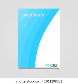 abstract template background blue and white color set, suitable for flyers, letterhead, brochure and magazine.modern design. vector illustration