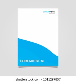 abstract template background blue and white color set, suitable for flyers, letterhead, brochure and magazine.modern design. vector illustration