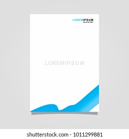 abstract template background blue and white color set, suitable for flyers, letterhead, brochure and magazine.modern design. vector illustration