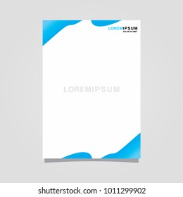 abstract template background blue and white color set, suitable for flyers, letterhead, brochure and magazine.modern design. vector illustration