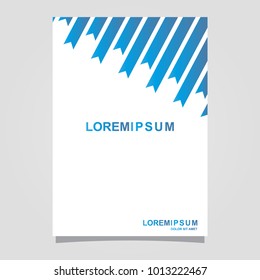 abstract template background blue and white color set, suitable for flyers, letterhead, brochure and magazine.modern design. vector illustration